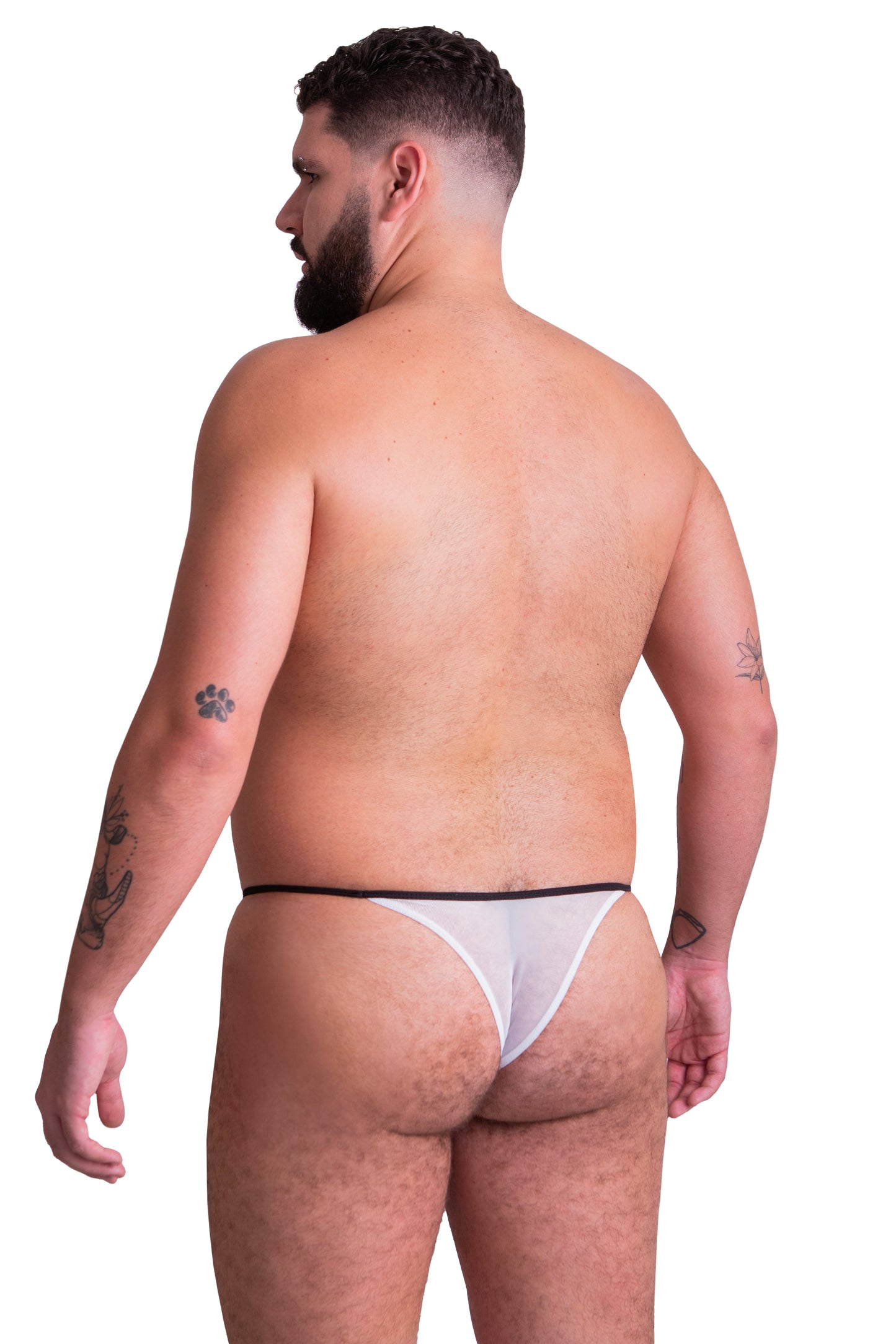 BIKINI EN TULL EN CONTRASTE IE3007 - BLANCO - Innerlikeuw