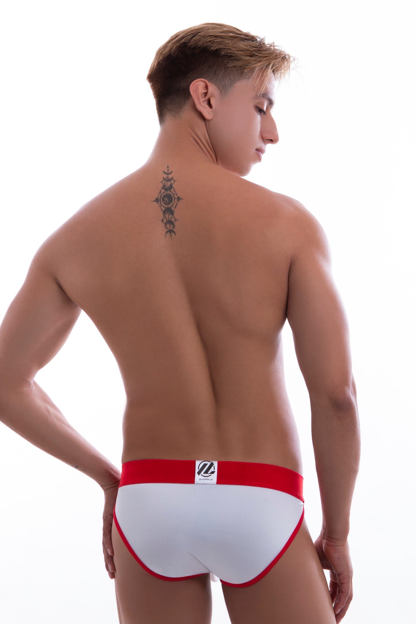 BIKINI CON CRUCE EN PIERNA IE3003 - BLANCO - Innerlikeuw