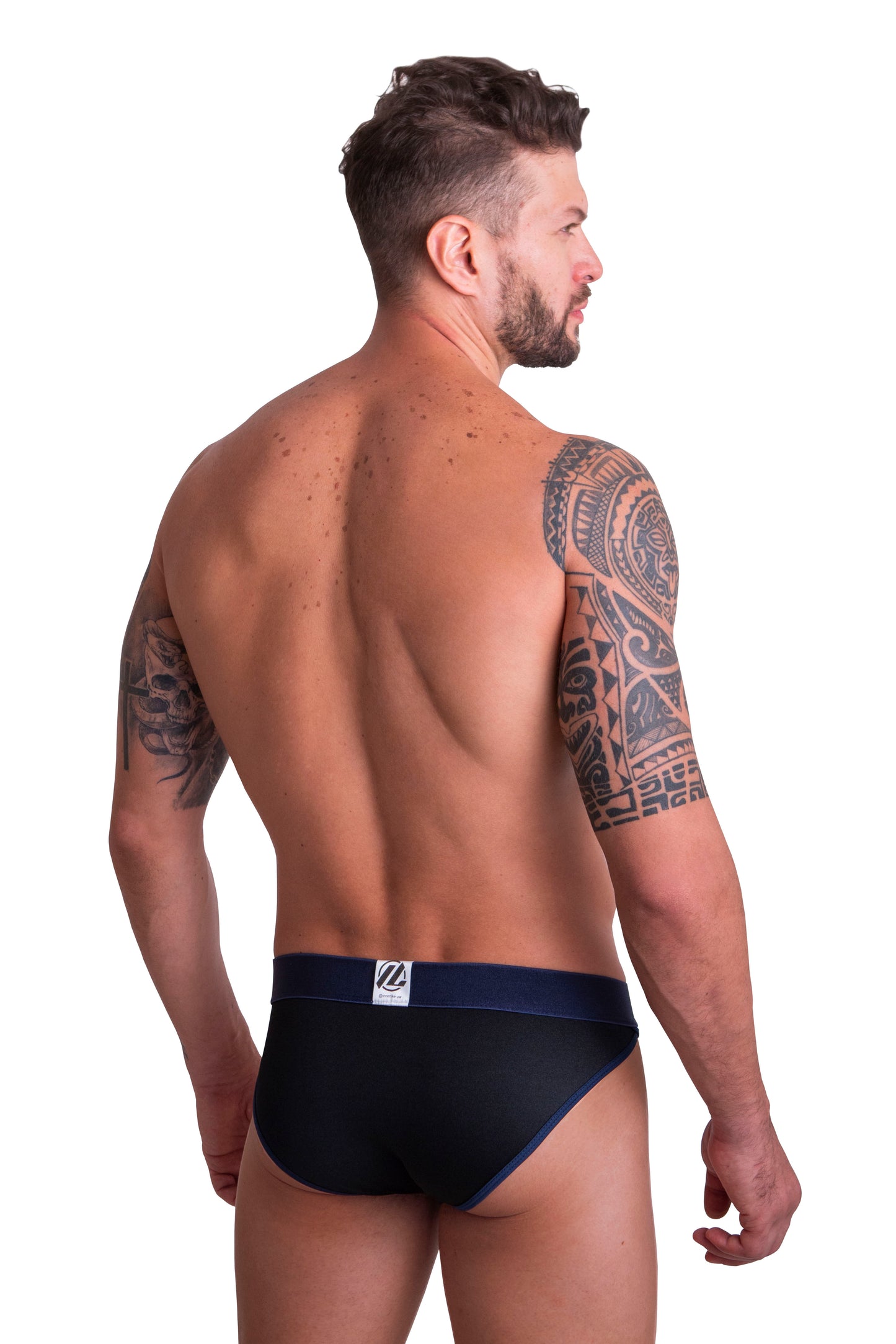 BIKINI CON CRUCE EN PIERNA IE3003 - NEGRO - Innerlikeuw