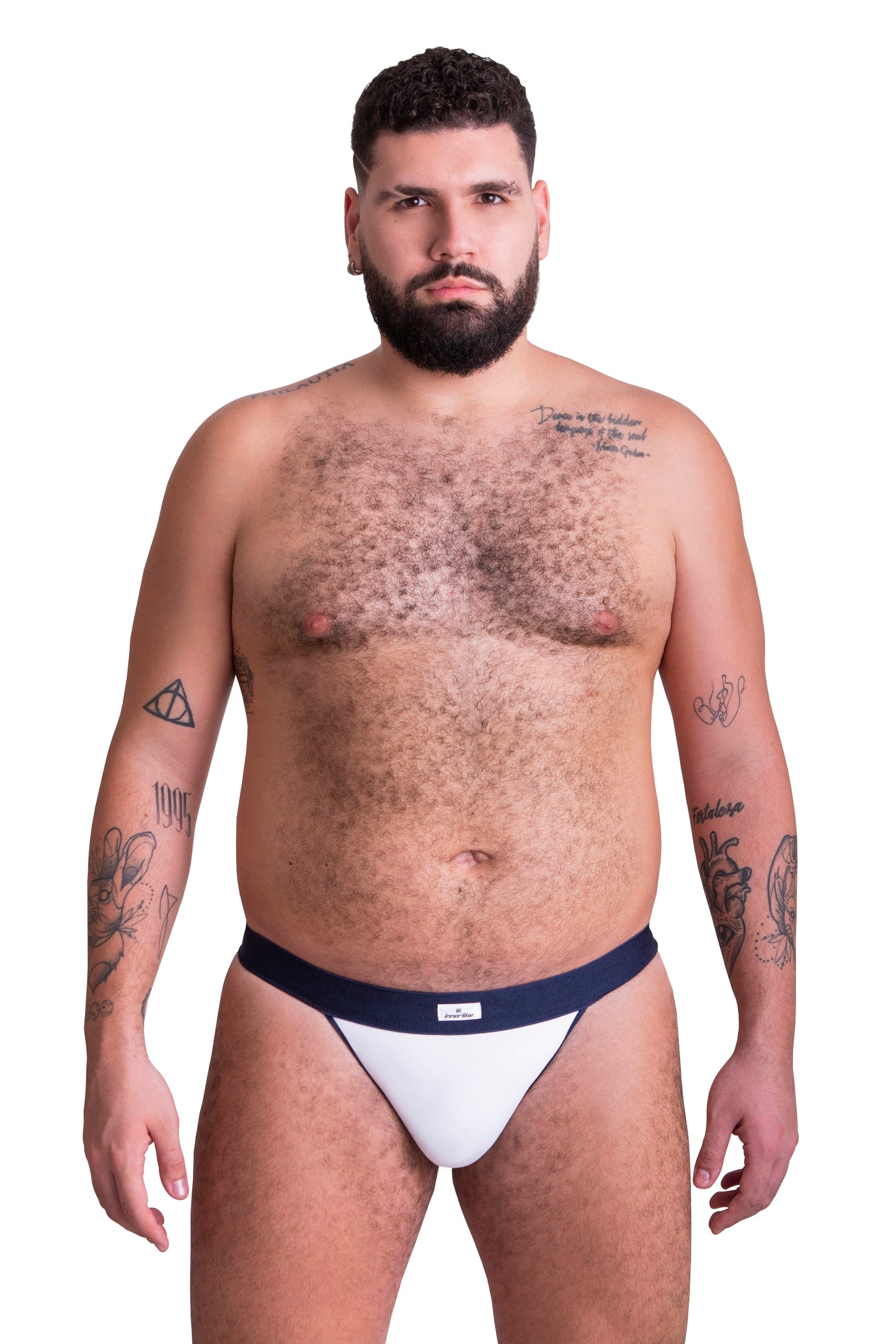 BIKINI CON ESCOTE EN PIERNA IE3004 - BLANCO - Innerlikeuw