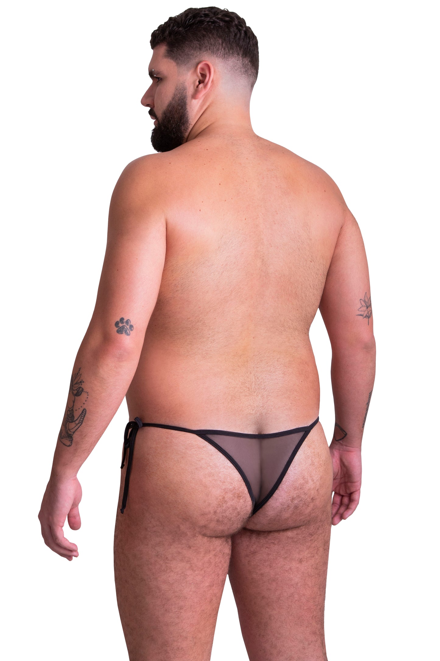 BIKINI EN MESH CON AMARRE IE3006 - NEGRO - Innerlikeuw