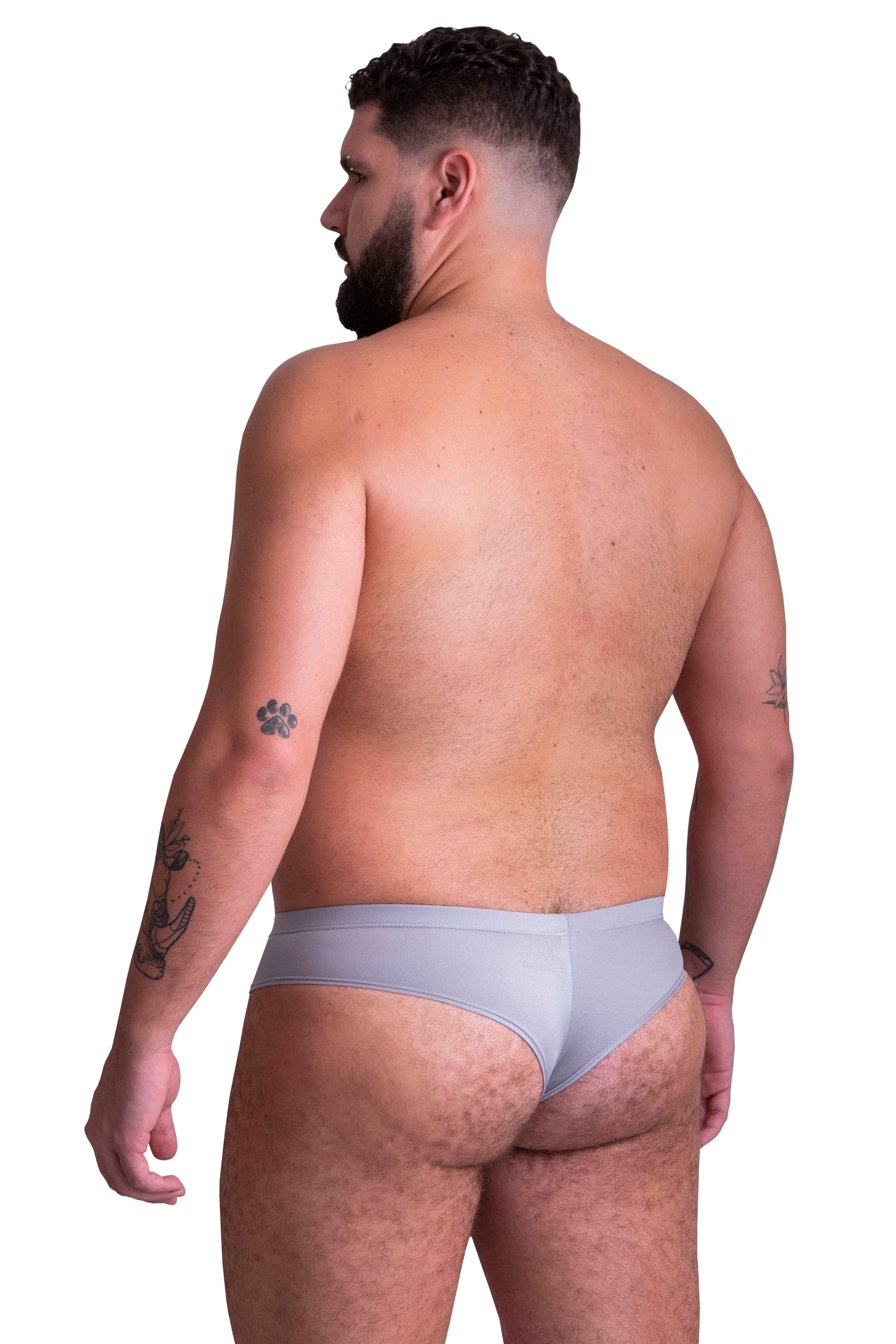 TANGA CACHETERA IU3001 - GRIS PLATA - Innerlikeuw
