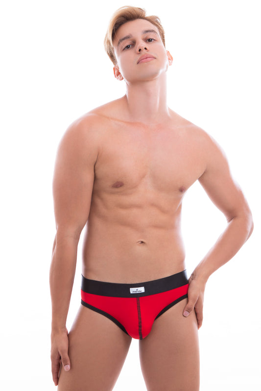 JOCKSTRAP EN CONTRASTE IO3001 - ROJO