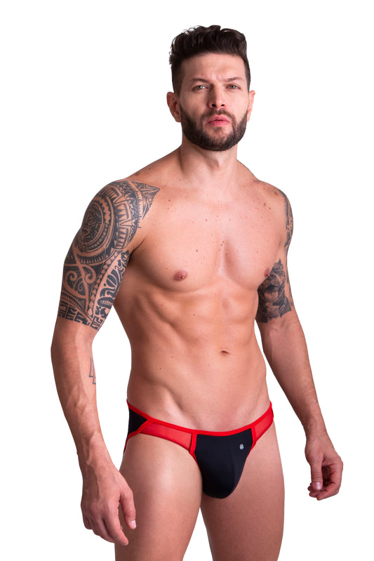 BIKINI CON MESH IE3002 - NEGRO