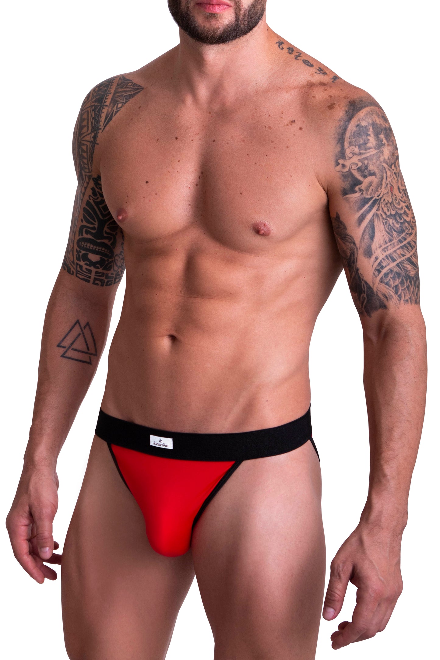 BIKINI CON ESCOTE EN PIERNA IE3004 - ROJO