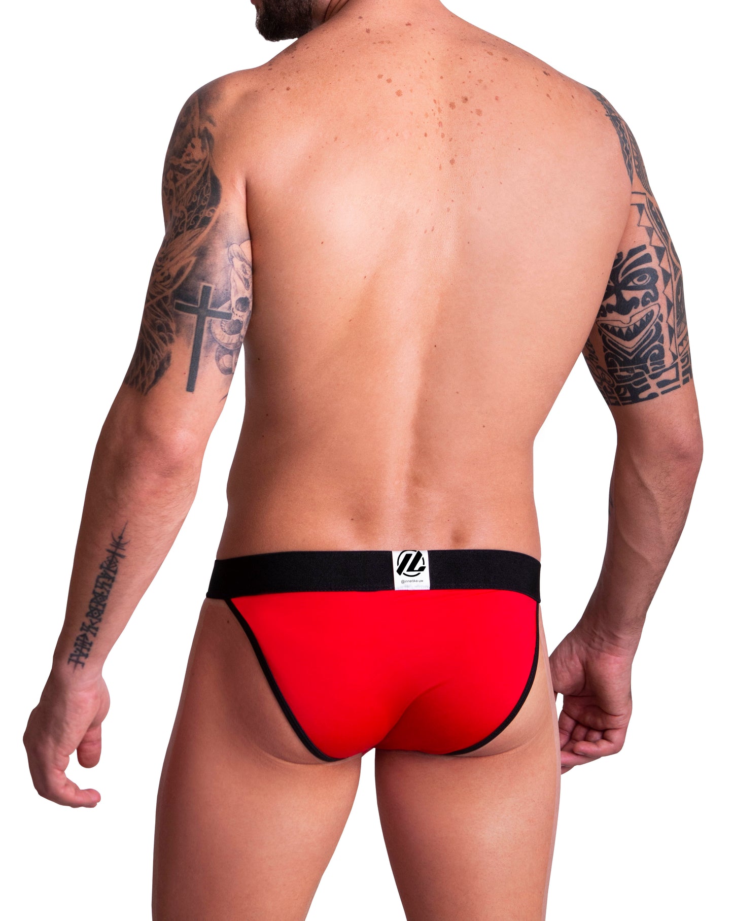 BIKINI CON ESCOTE EN PIERNA IE3004 - ROJO