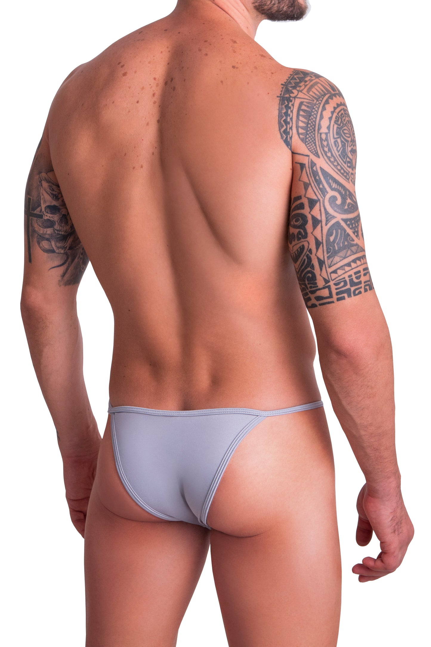 BIKINI TIRO BAJO IE3005 - GRIS PLATA