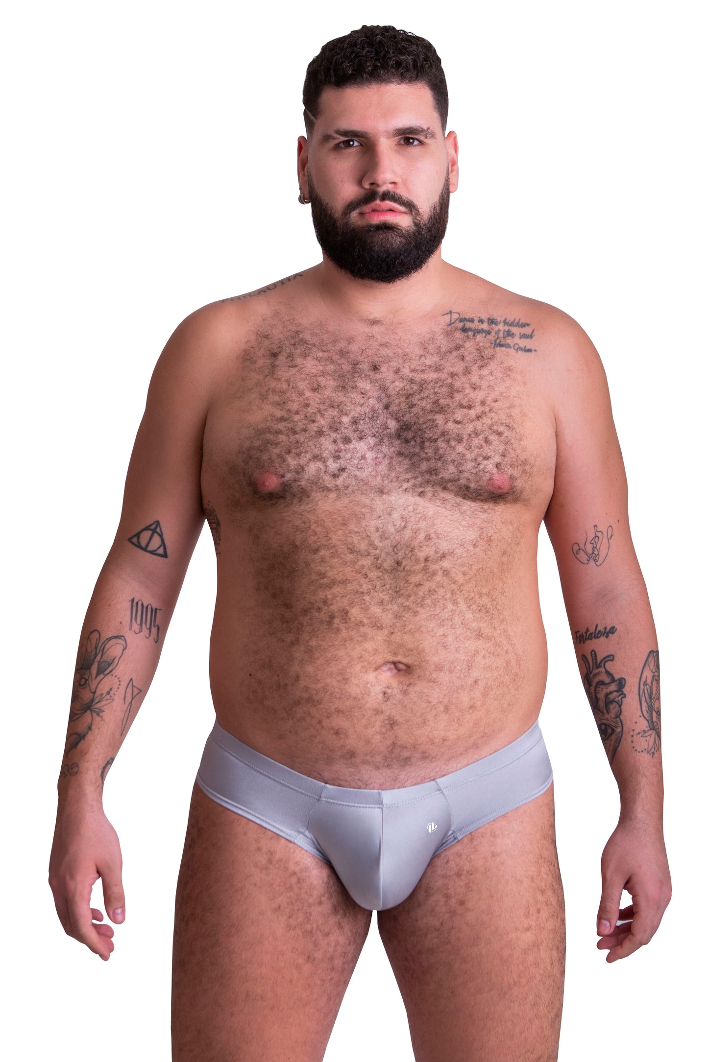 TANGA CACHETERA IU3001 - GRIS PLATA