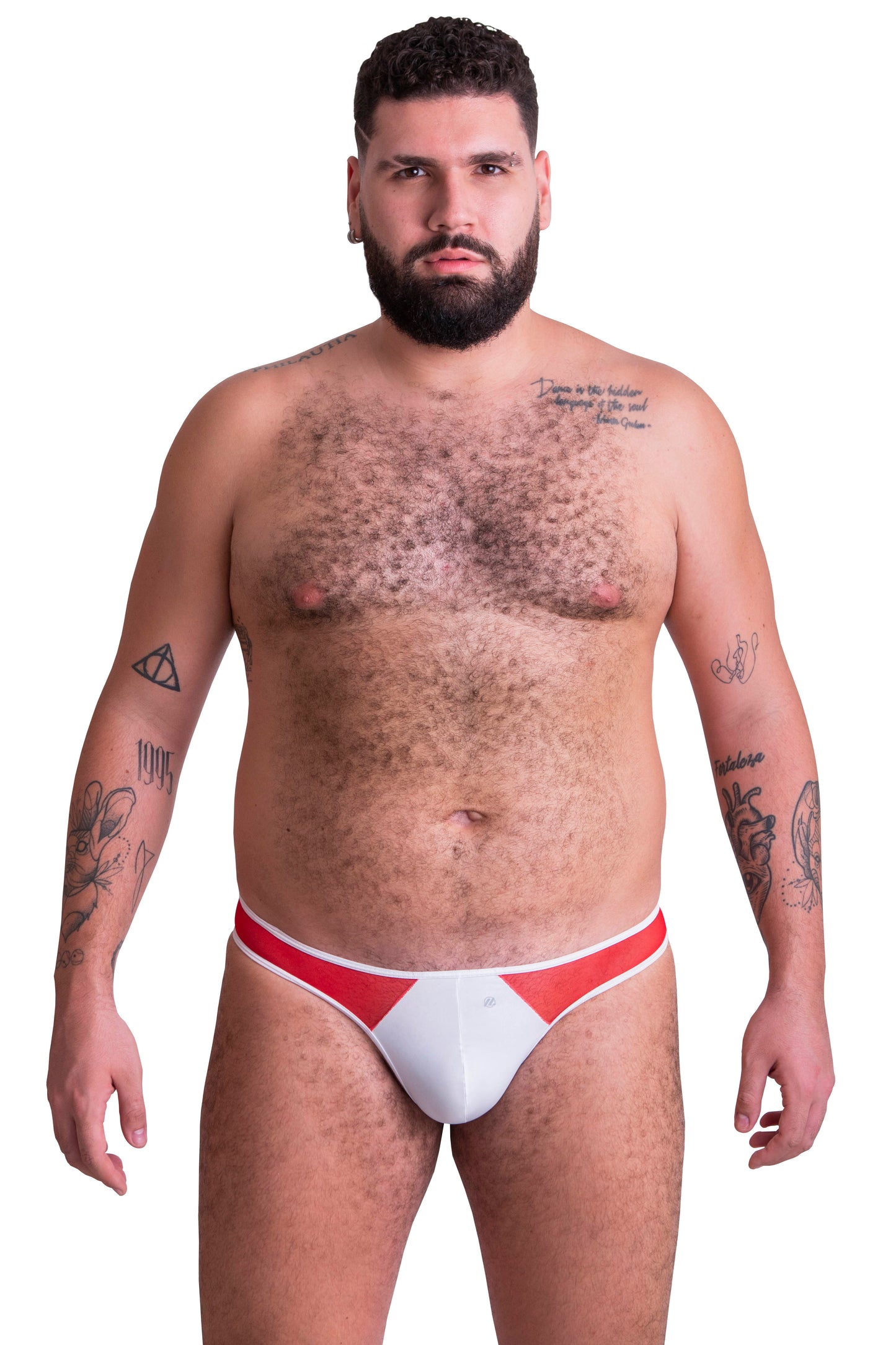 TANGA CON ESCOTE IU3004 - BLANCO